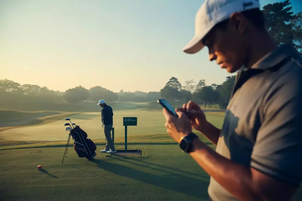 Early Morning Tee Time Empty Course Dawn Traffic Avoidance