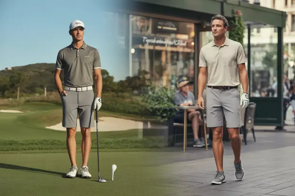 Hybrid Lifestyle Golf Shorts Dual Context Course And City