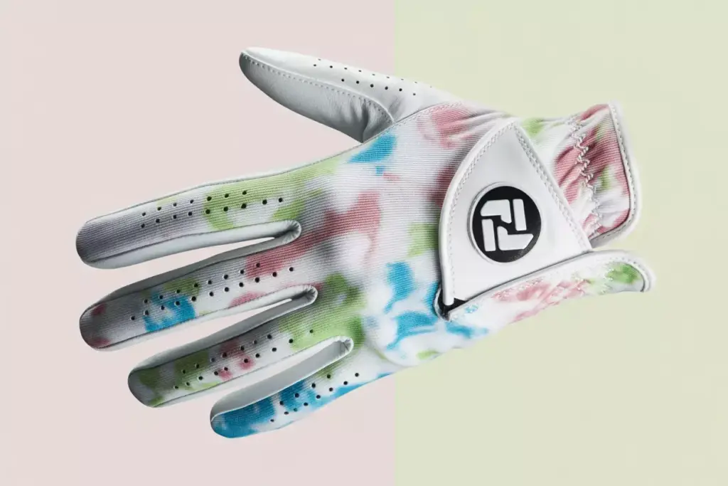 Footjoy floral paradise golf glove pastel botanical print synthetic leather