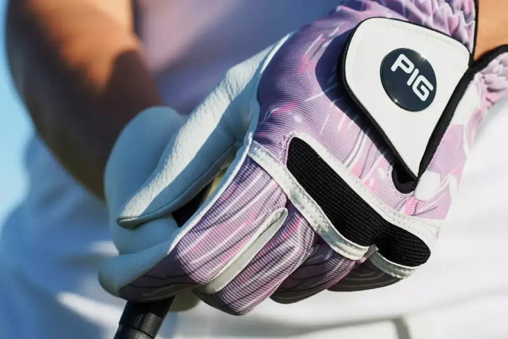 Ping sensor sport golf glove geometric pattern textured palm