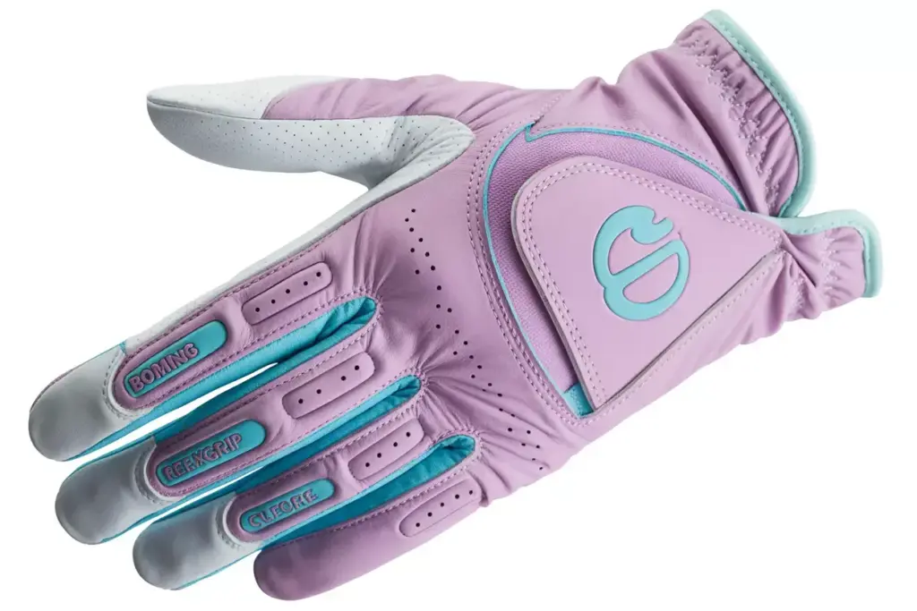 Bionic relaxgrip golf glove anatomical pads pastel color