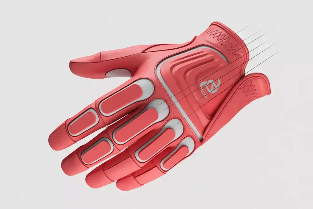 Bionic stablegrip coral crush anatomical design illustration