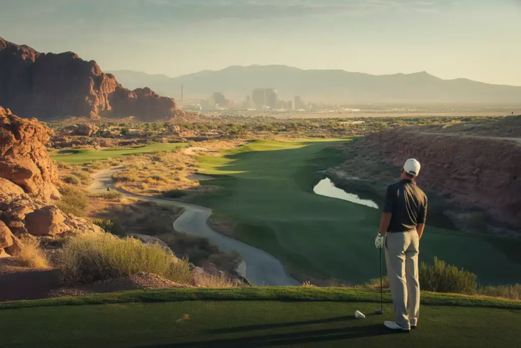 Rio Secco Golf Club Desert Arroyo Red Rock Canyon Panoramic View