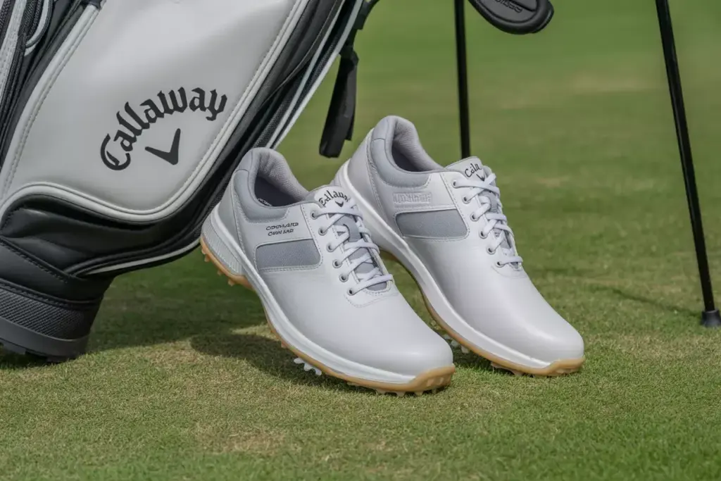 Callaway Coronado Golf Shoes With Golf Bag On Grass Valuable Versatile