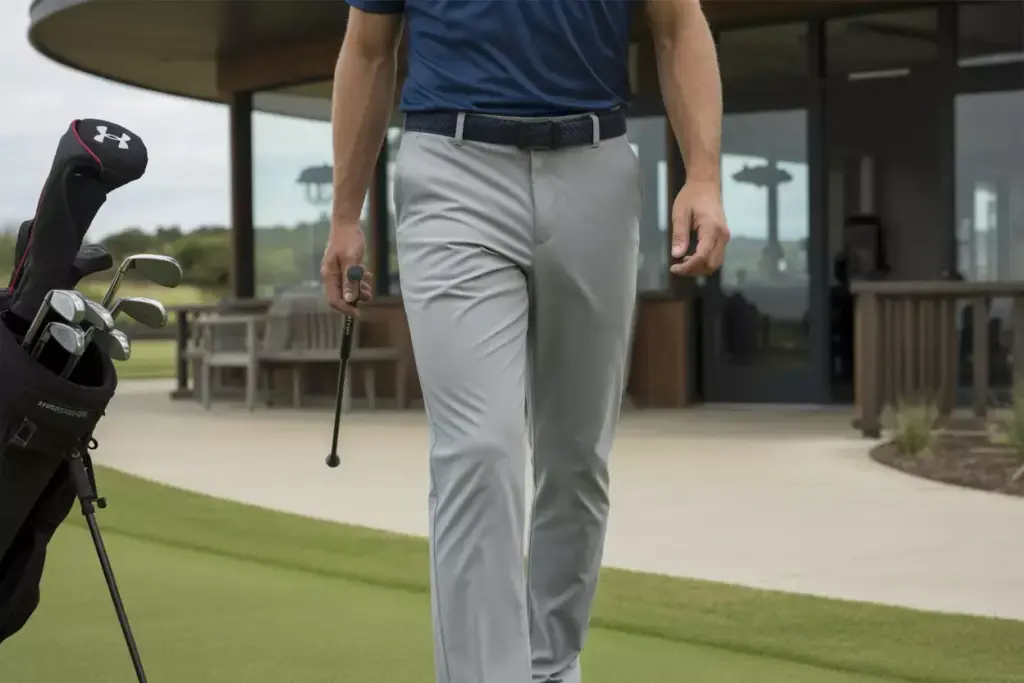 Under armour links golf pants transition course to clubhouse