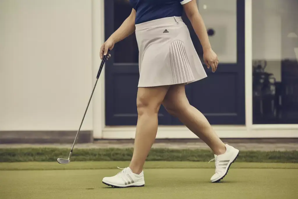 Adidas ultimate365 plus size pleated golf skort traditional style