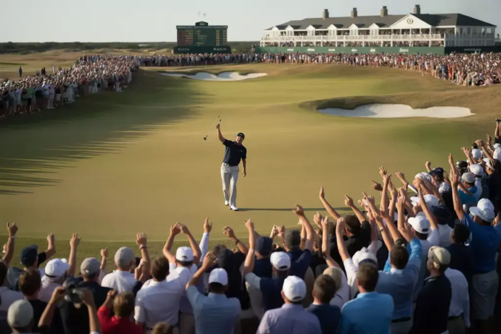 Historic Major Championship Celebration On Ocean Course 18Th Green