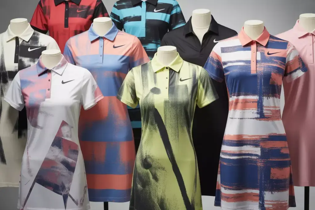 Nike printed golf dress collection bold patterns studio display