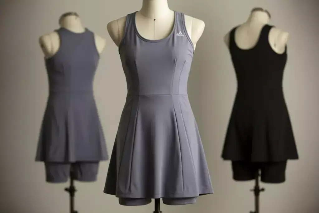 Climacool sleeveless dress on form a line silhouette