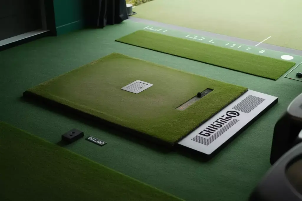 Premium Multi Layer Hitting Mat With Replaceable Tee And Surrounding Turf Stance Area