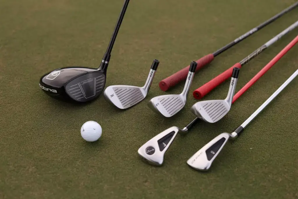 Cobra Fly Xl Three Fairway Woods Hybrids Irons Fairway Flatlay