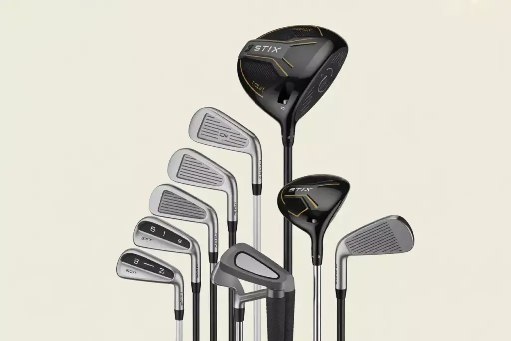 Stix Premium Beginner Golf Complete Set Professional Studio Display
