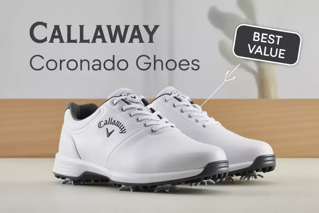 Callaway Coronado Golf Shoes Full Grain Leather Eva Midsole Value Oriented Product Shot