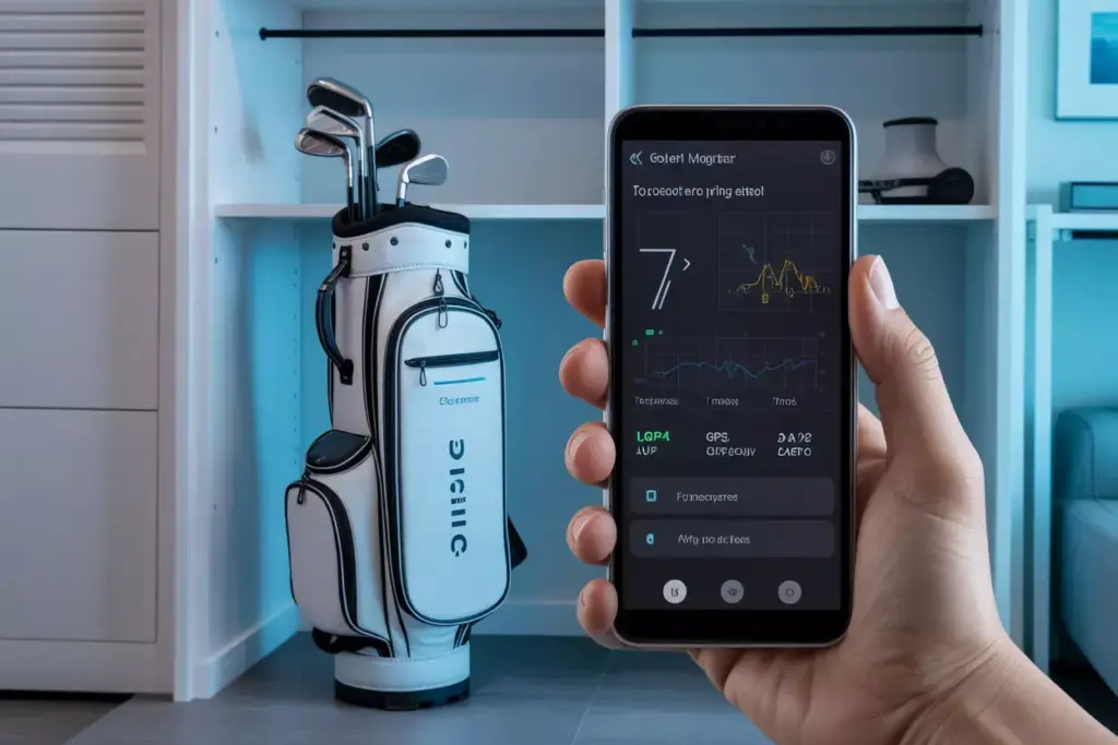 Smart Golf Bag Cover With Sensor Data On Smartphone App