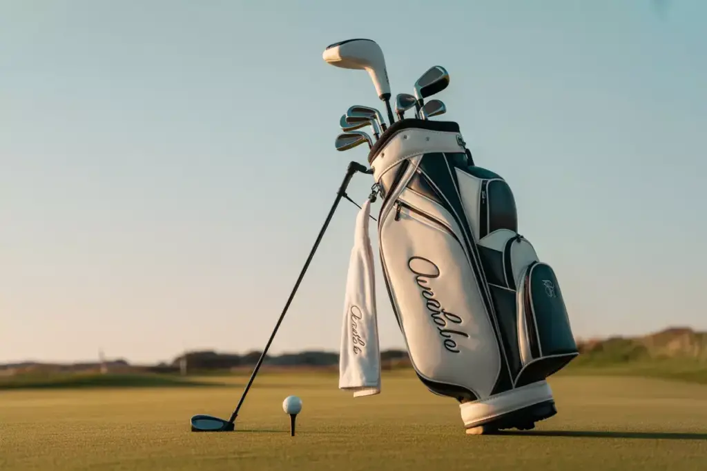 Select Equipment That Reflects Your Style Luxury Golf Bag With Leather Accents