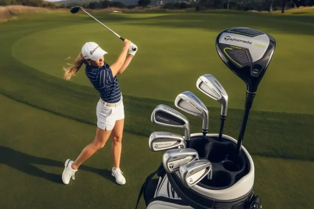 Taylormade Kalea Premier Driver Swing Golden Hour Fairway