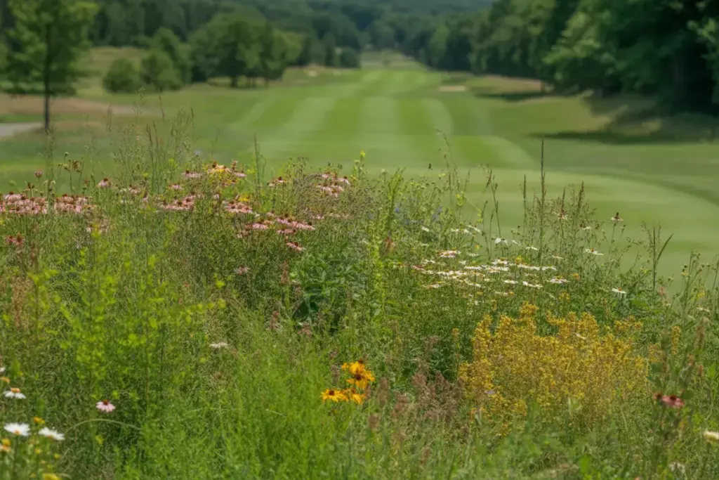 Summer Wildflower Meadow Non Play Area Golf Course