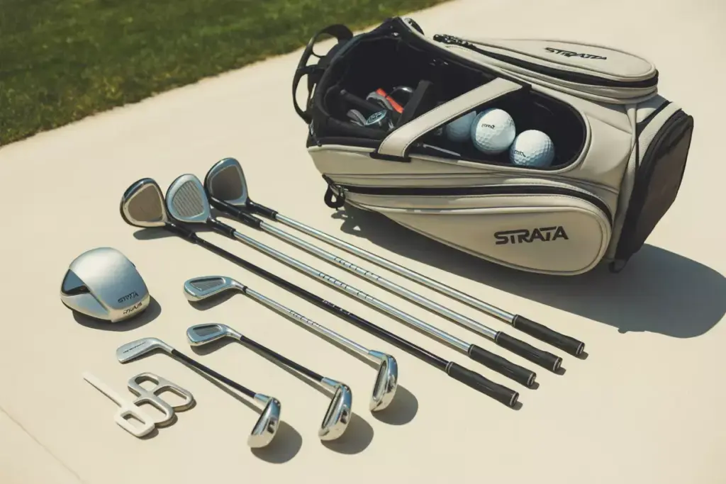 Strata Ultimate Titanium Complete Set Overhead Flat Lay