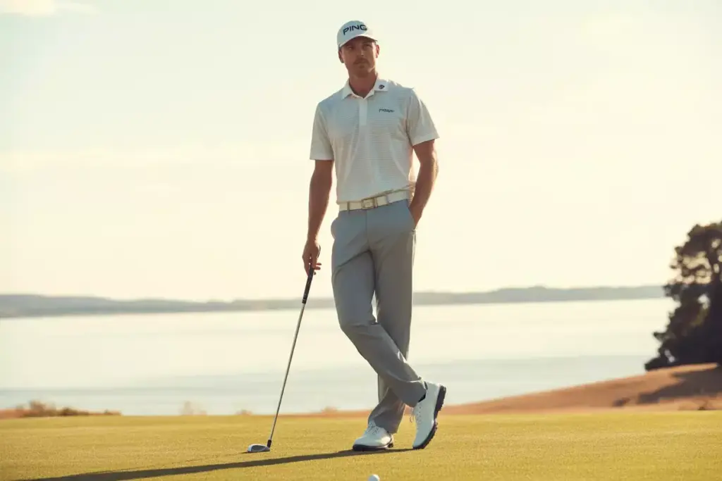 Ping Sensor Cool Golf Pants Relaxed Fit On Golfer In Hot Climate Showcasing Temperature Regulation