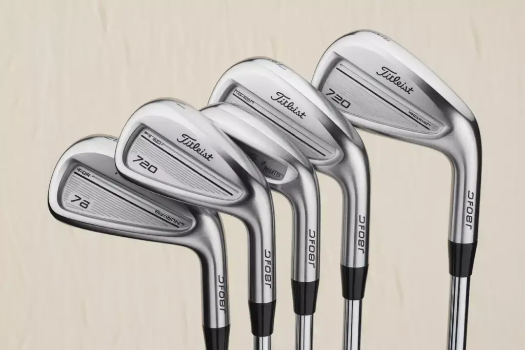 Titleist T200 Irons Set Flat Lay Cavity Back Design
