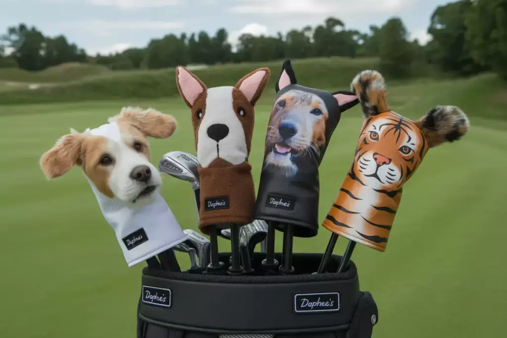 Golden Retriever Pet Look Headcover With Real Puppy