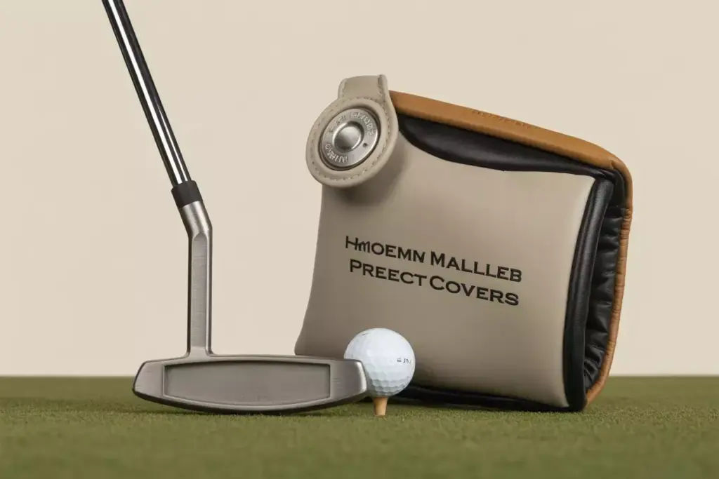 Magnetic Faux Leather Mallet Putter Cover Protecting Premium Club