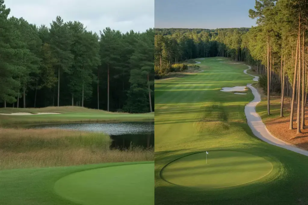 Forest Dunes Golf Club Original Course And Reversible Loop Contrast