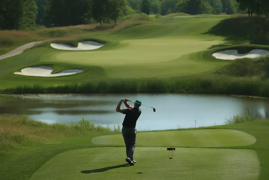 The Bear Grand Traverse Resort Challenging Green Water Hazard