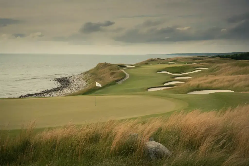 Whistling Straits Links Course Lake Michigan Shoreline Bunkers