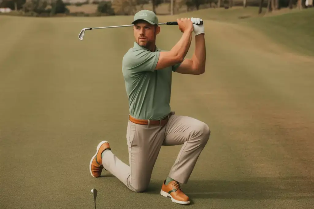 Confident Color Coordination Practice Swing