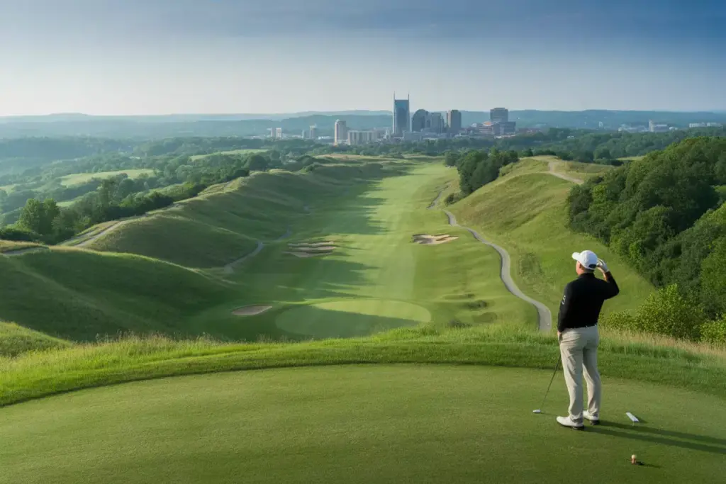 The Governors Club Dramatic Elevation Drop Tee Box Panoramic View