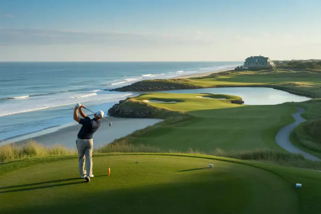 Dunes Golf Beach Club Oceanfront Championship Hole Aerial View