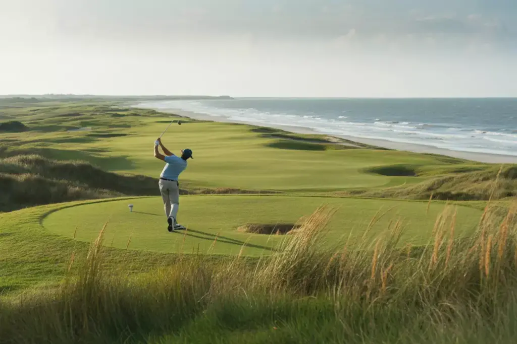 Kiawah Island Ocean Course Links Style Hole Atlantic Coastline