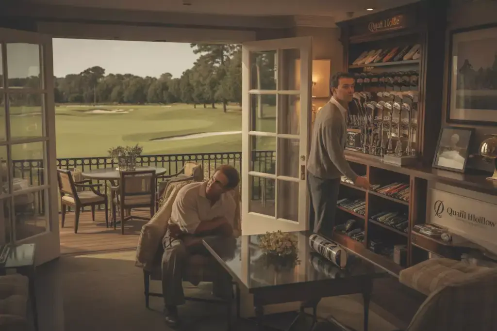 World Class Facilities And Service Luxury Pro Shop Interior With Staff