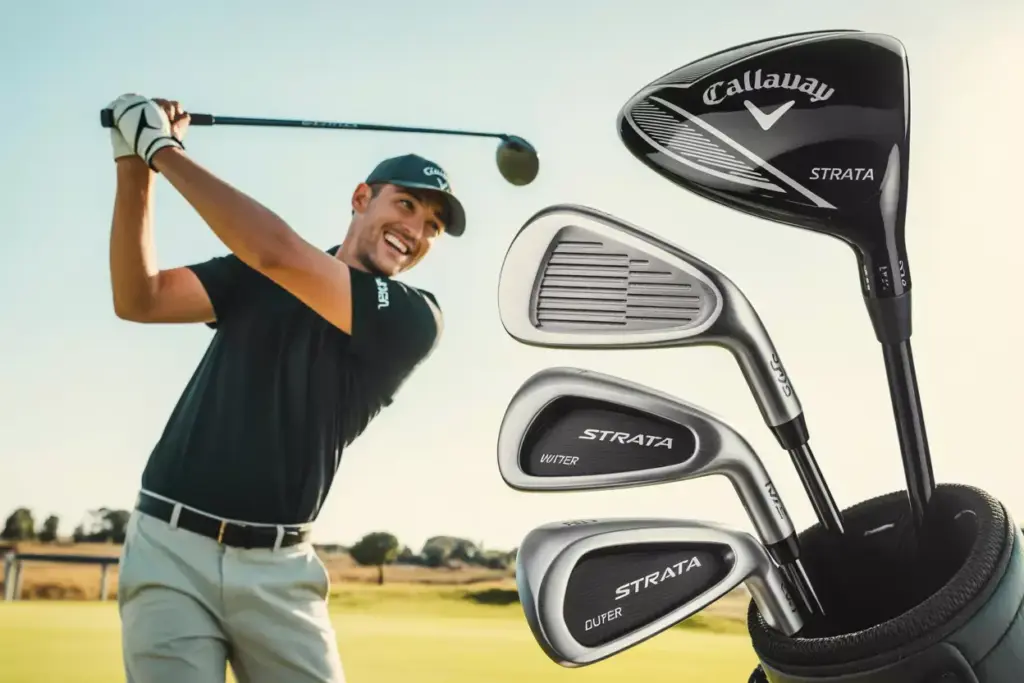 Callaway Strata Oversized Clubs Beginner Golfer Driving Range Success