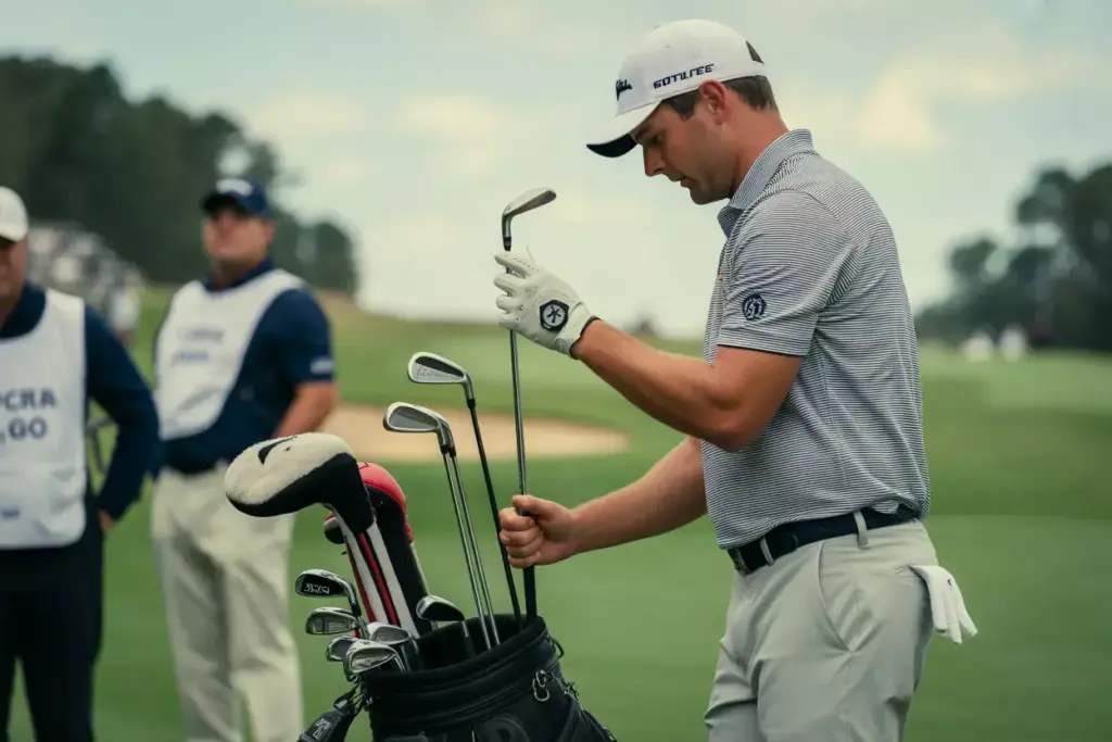 Professional Tour Adoption Pga Golfer Selecting 7 Wood