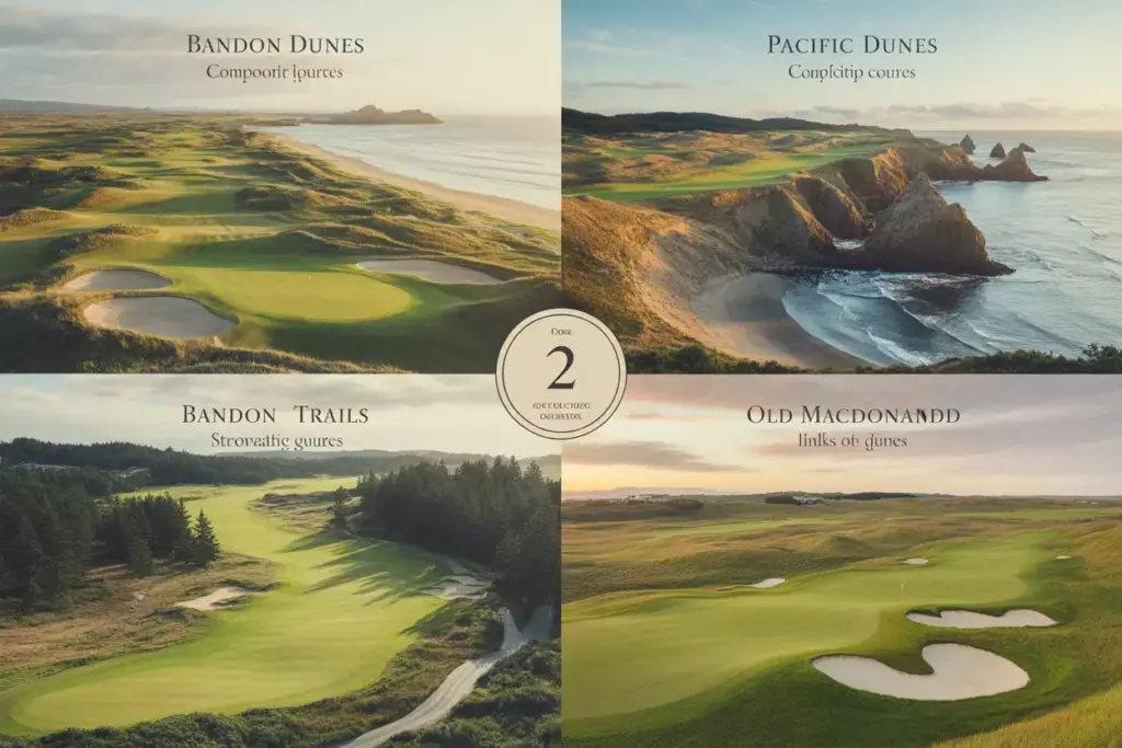 Understand each courses unique character four distinct landscape vignettes overview