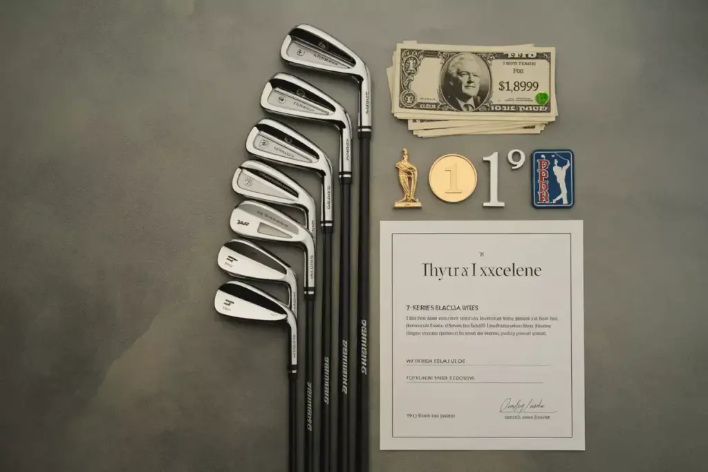 Seven Piece T Series Black Iron Set Value Proposition Flat Lay