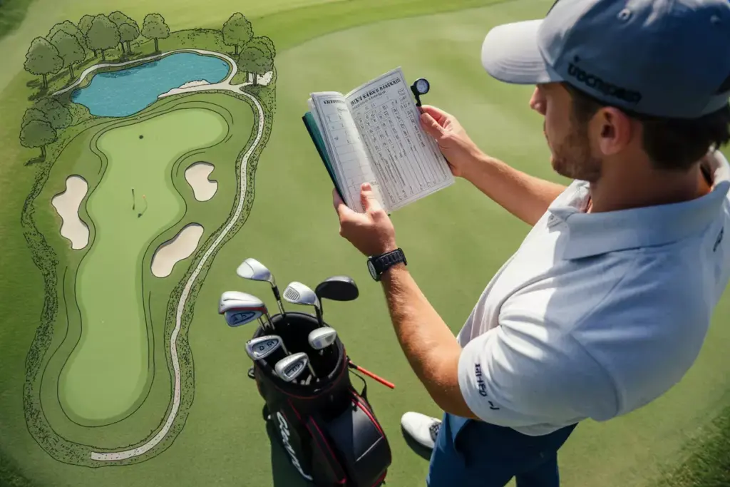 Course Management Strategic Golfer Planning Shot Yardage Book