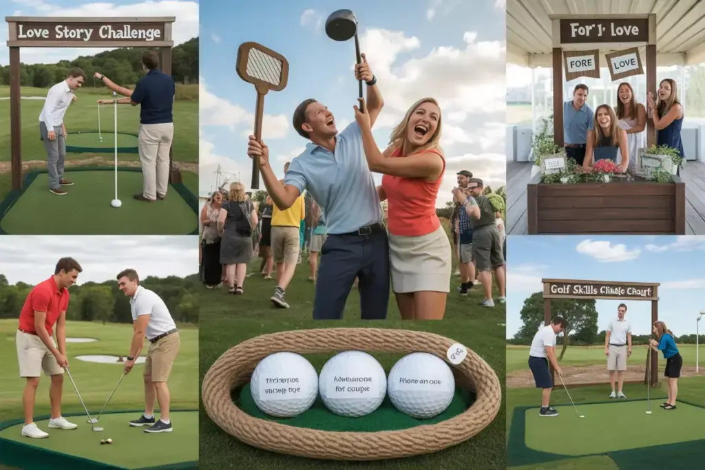 Interactive Golf Games Photo Booth Advice Station And Skills Challenge For Guests