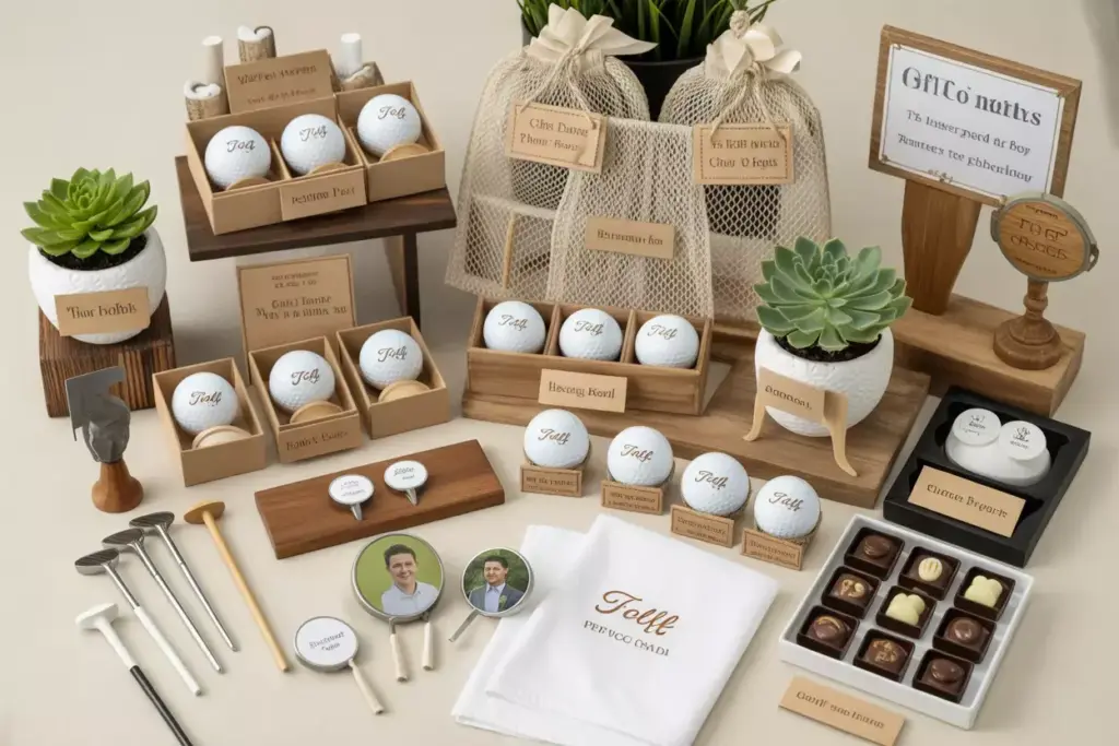 Personalized Golf Ball Favors Custom Tees Towels And Inclusive Keepsake Gifts