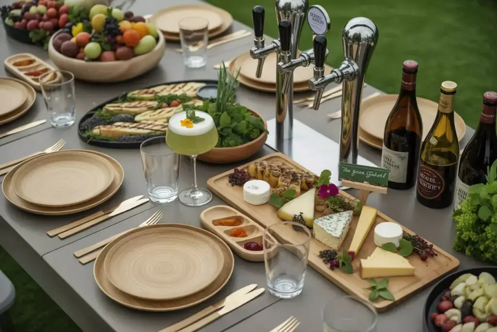 Curate Sophisticated Eco Friendly Catering And Beverage Options