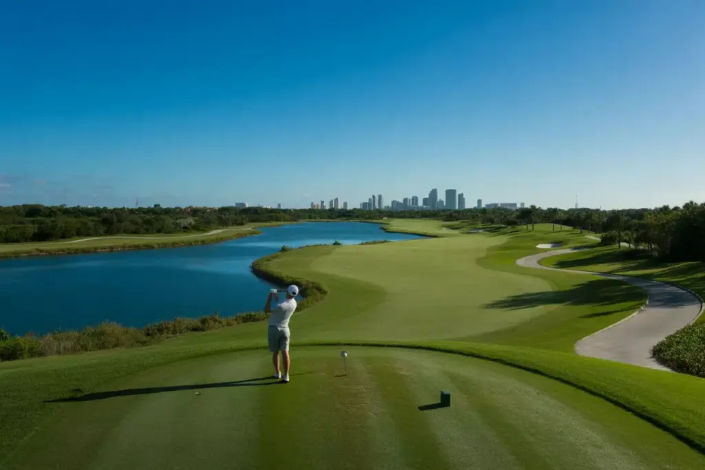 The Blue Monsters Signature 18Th Hole At Trump Doral