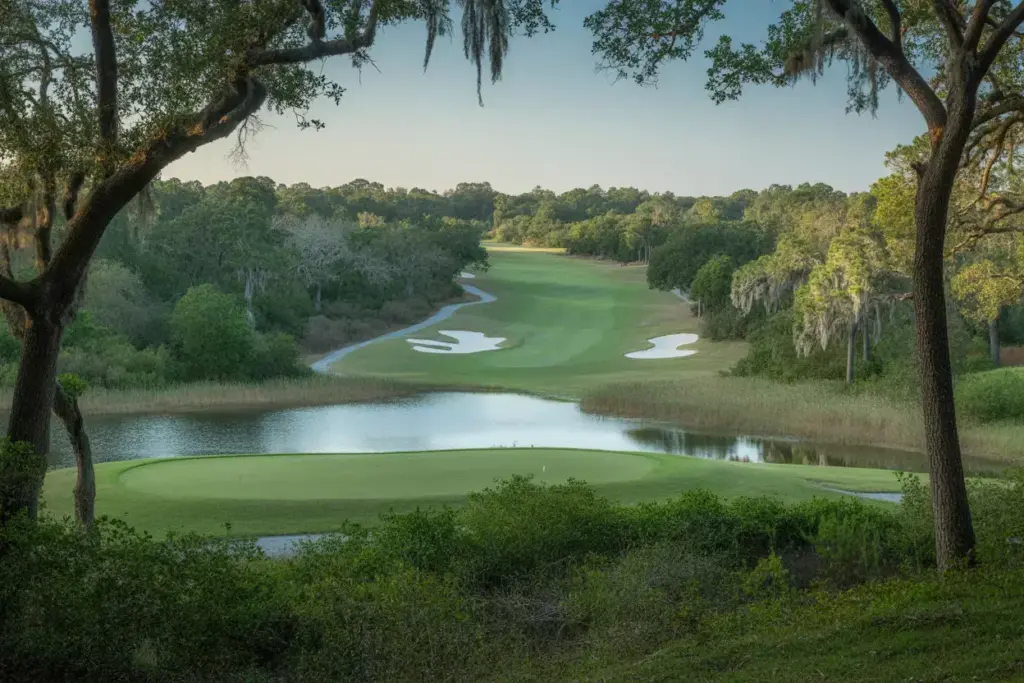The Elevated Copperhead Par 3 Amidst Florida Oaks