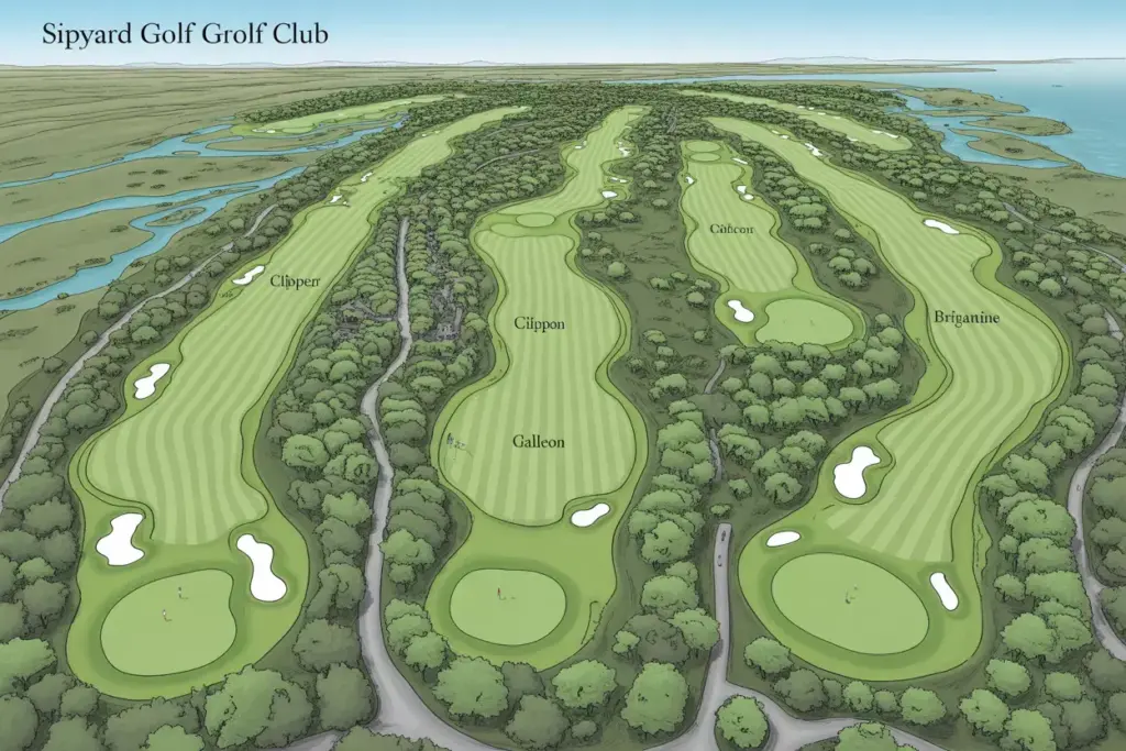 Shipyard Golf Club 27 Holes Three Distinct Nines Parkland Links Modern