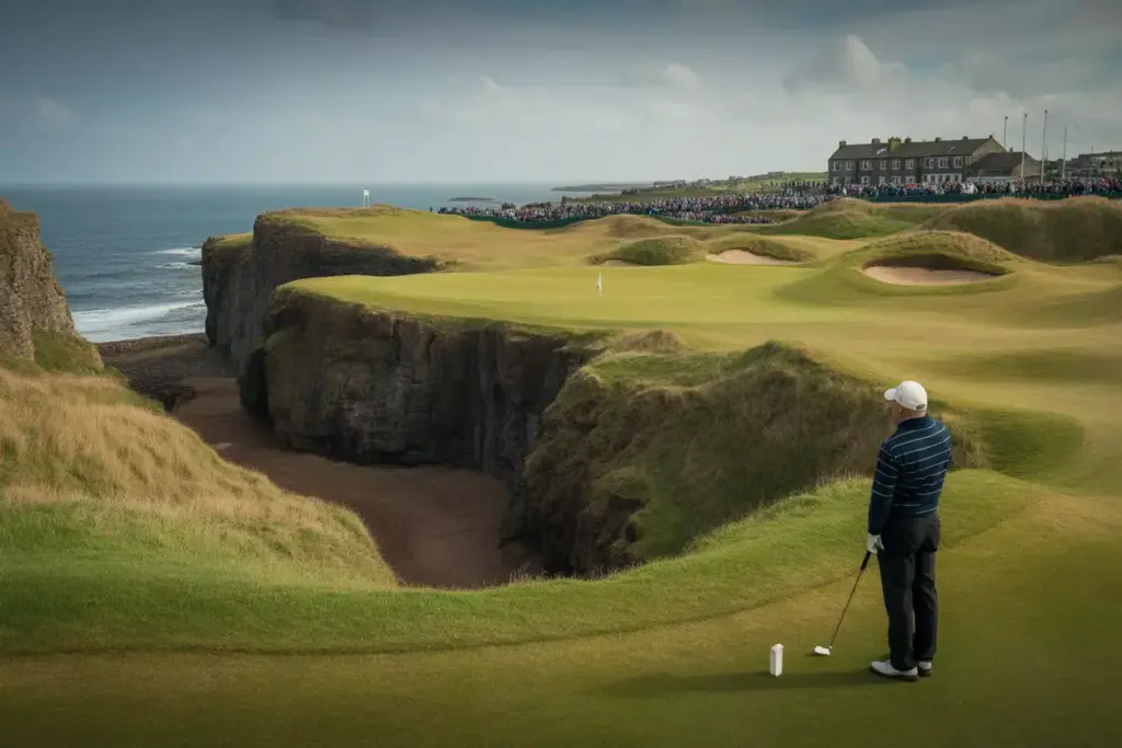 Royal Portrush Calamity Corner Par 3 Ravine Hazard Open Championship