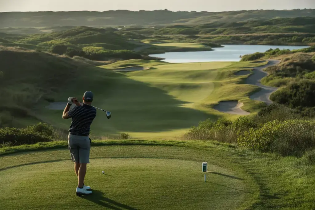 Mystic Dunes Gary Koch Downhill Par Three Water Hazard