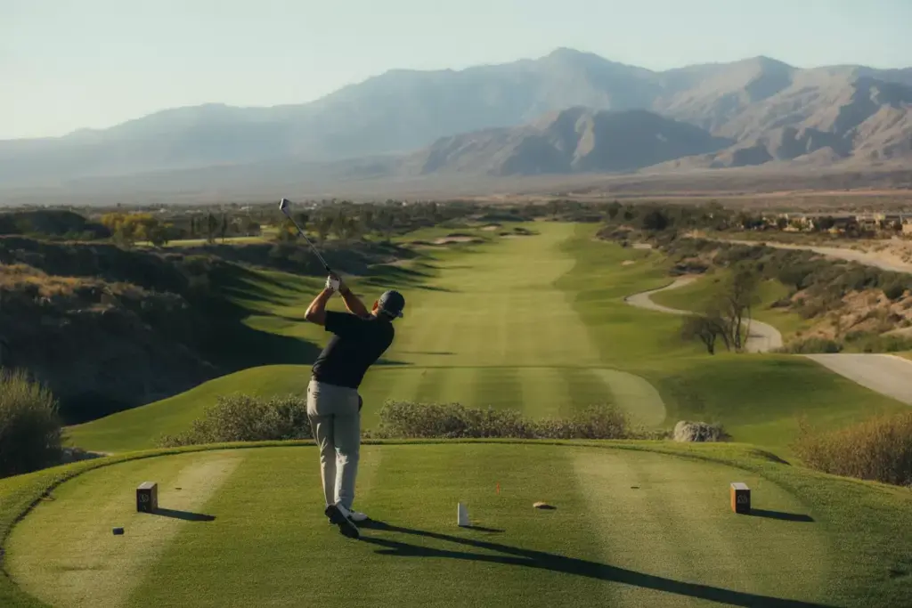 Terra Lago South Course 9Th Hole Elevated Tee Panoramic Mountain Vista