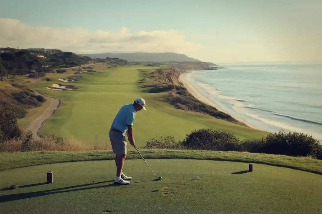 Torrey Pines North Course Elevated Tee Box Panoramic Coastal View