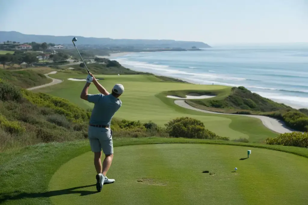 The Crossings At Carlsbad Elevated Fairway Pacific Coastline Panorama